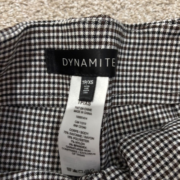 Dynamite black and white skinny dress pant xs - Picture 3 of 3